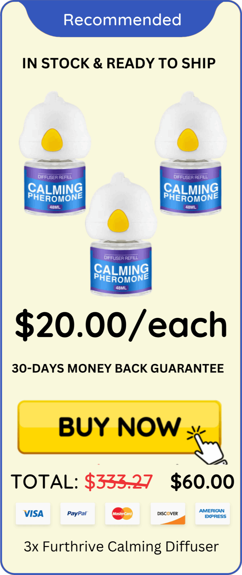 Furthrive Calming Diffuser offer package price 